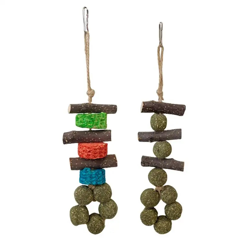Wooden Chew Toys for Guinea Pigs – Natural Teething & Oral Care Toy for Hamsters, Hedgehogs, Degus, and Small Pets