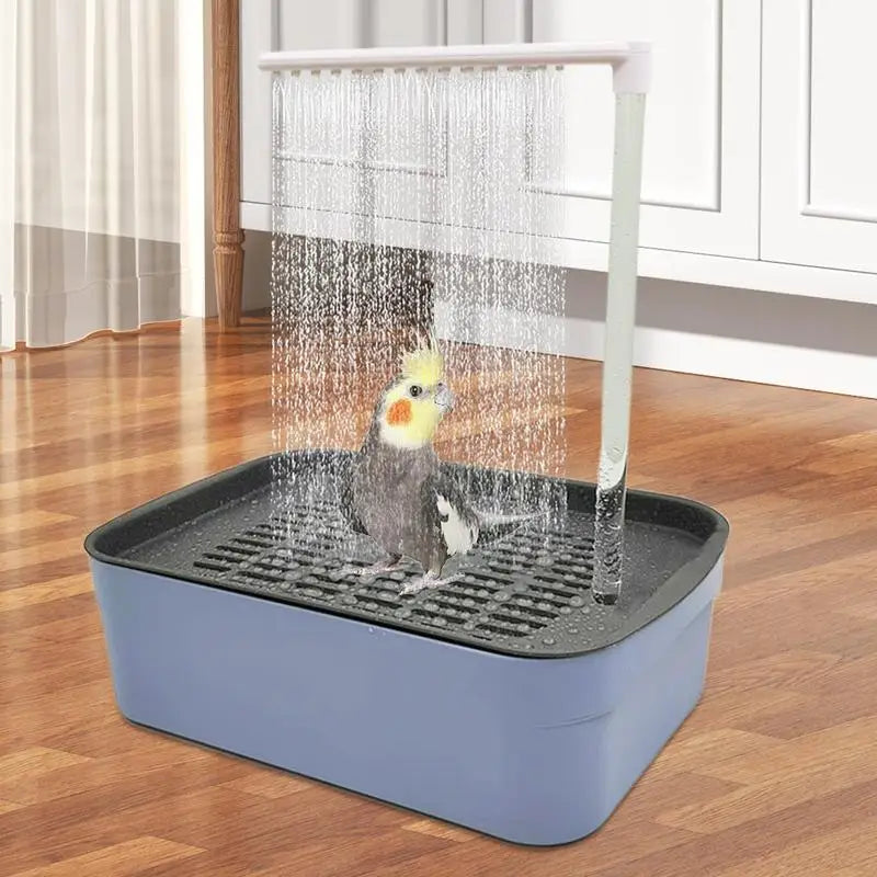 USB Electric Bird Bath Shower Tub – Circulating Water Fountain Bathtub for Parakeets, Cockatoos, Parrots & More
