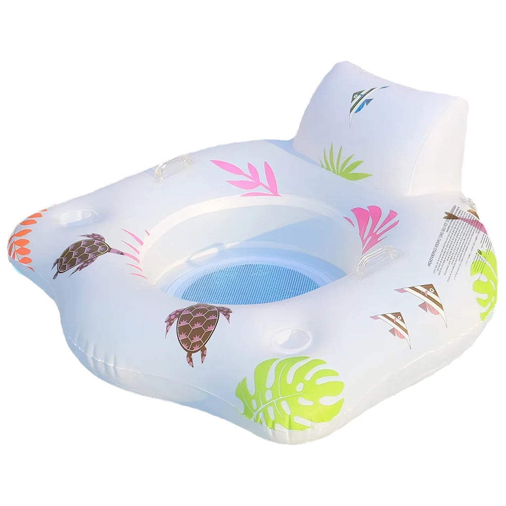 LED Color-Changing Swan Pool Float – Inflatable Lounge Chair for Fun & Relaxing Pool Parties