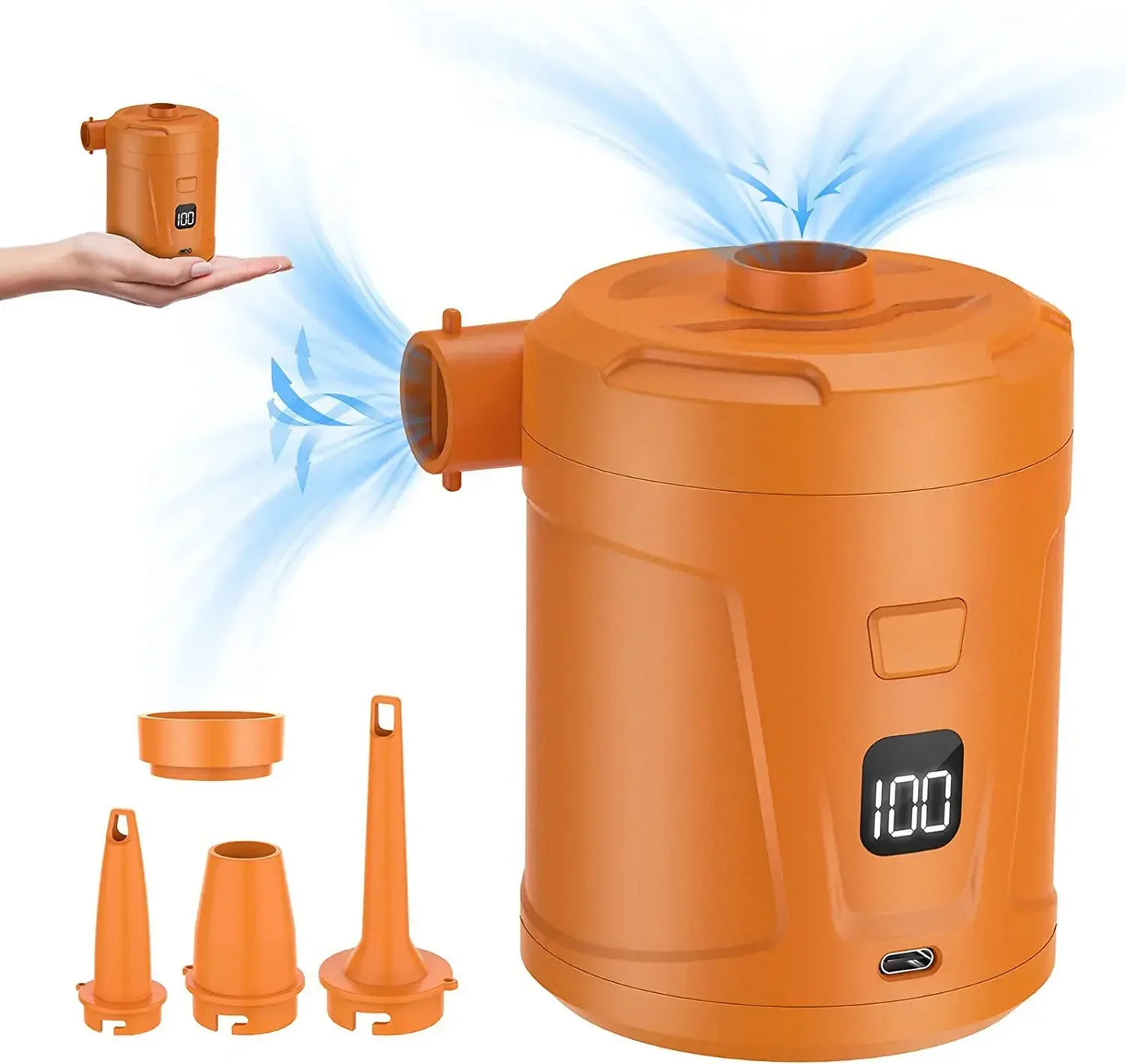Electric Air Pump Compressor / Inflator With Rechargeable Battery