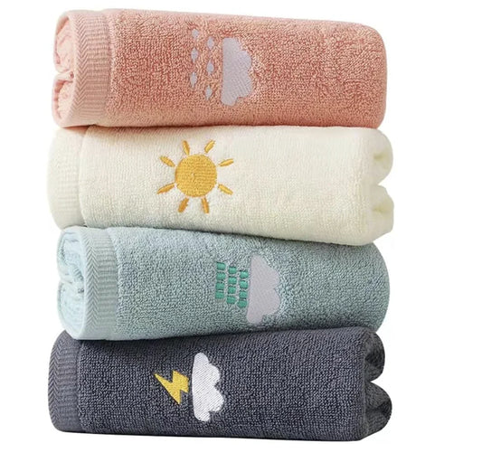Highly Absorbent Bathroom Hand Towels Set of 4