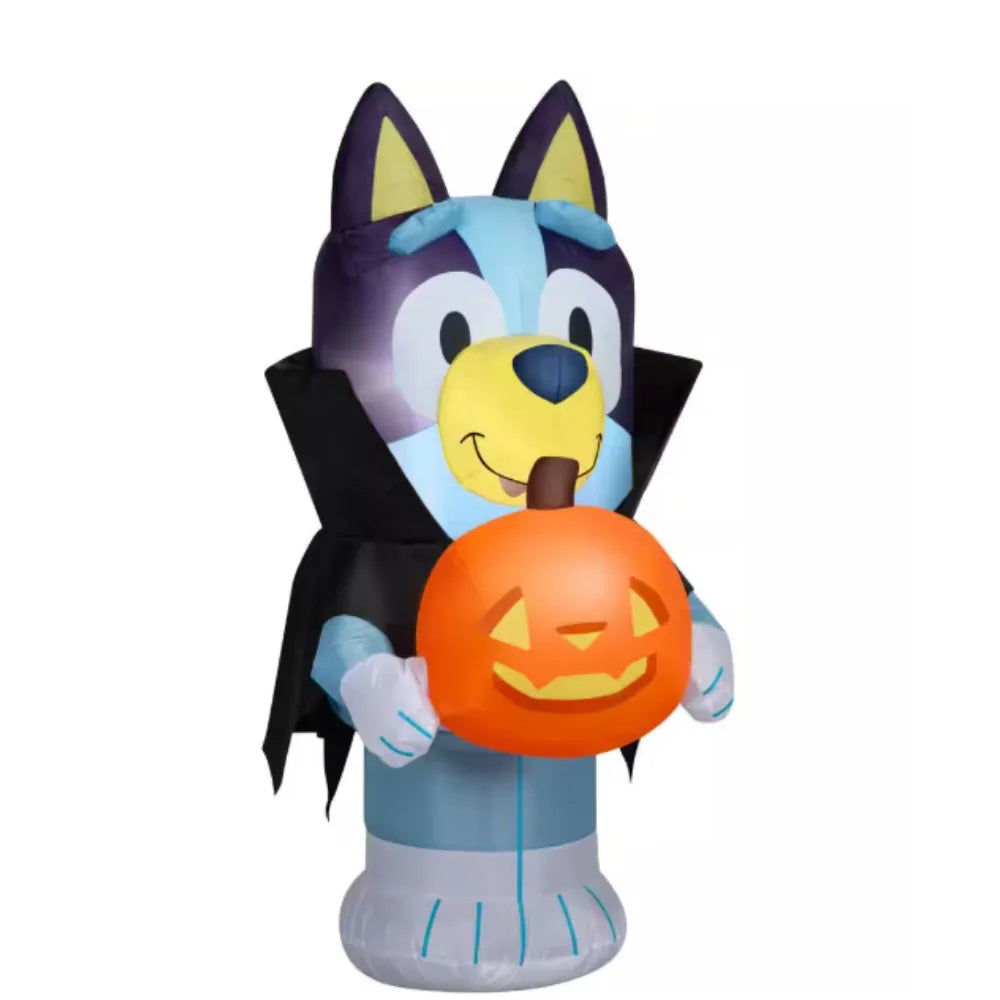 Halloween Airblown Inflatable – Bluey in Vampire Costume, Small Size – Perfect Trick-or-Treat Decoration