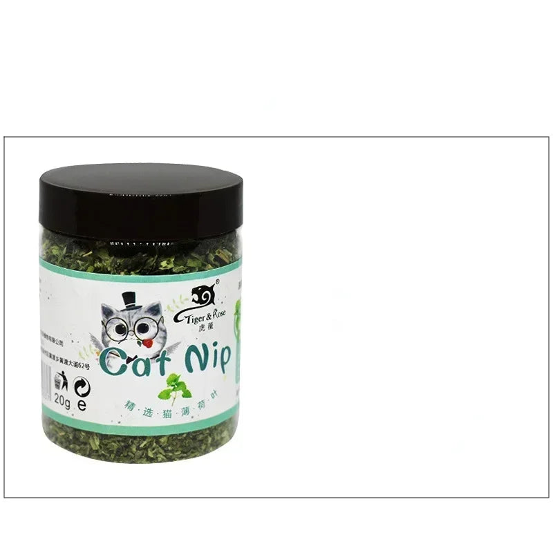Organic Catnip Toy – 100% Natural Cattle Grass Mint Flavor, Interactive Funny Cat Toy for Play & Relaxation