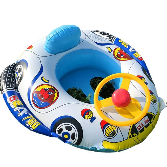 Big Inflatable Baby Swimming Police Car Pool Float