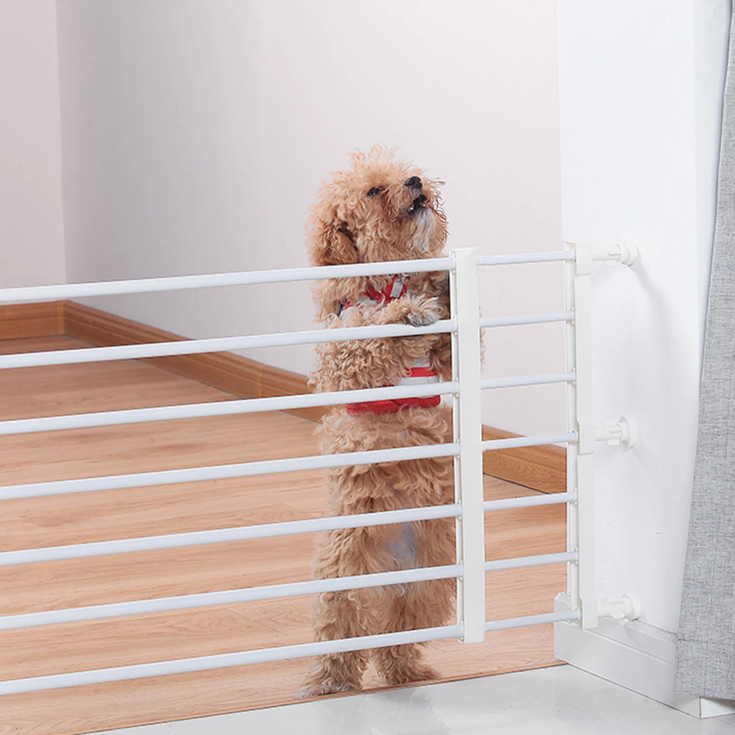 Adjustable Pet Railing Isolation Door – Indoor Safety Fence for Cats & Small Dogs (Length 55.8–100cm)