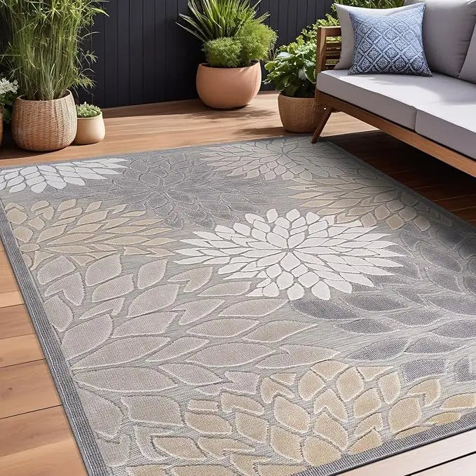 Washable Outdoor Rug – Non-Shedding, Easy-to-Clean Patio Carpet for Indoor & Outdoor Use – Ideal for Porch, Garden, Living Room