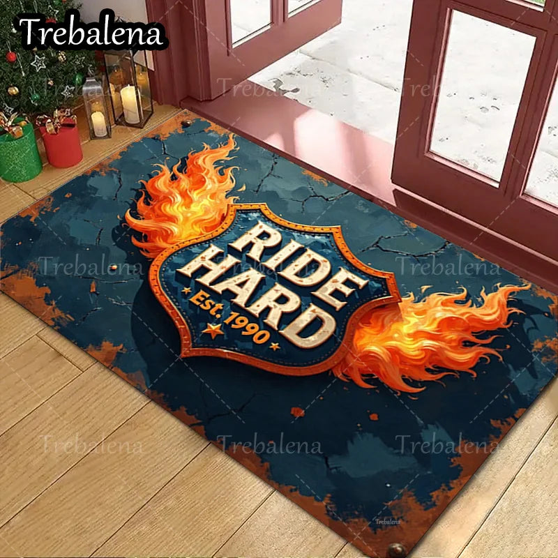 1pc Welcome Door Mat – American Flag Eagle Shield Patriotic Floor Mat