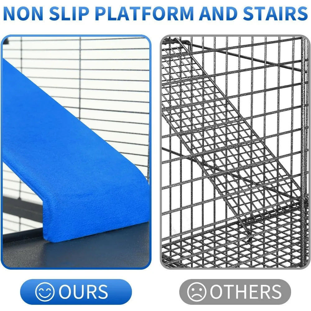 6-Tier Metal Small Animal Cage – Rolling Critter Nation Habitat for Ferrets, Chinchillas, Guinea Pigs, Rabbits & Large Hamsters