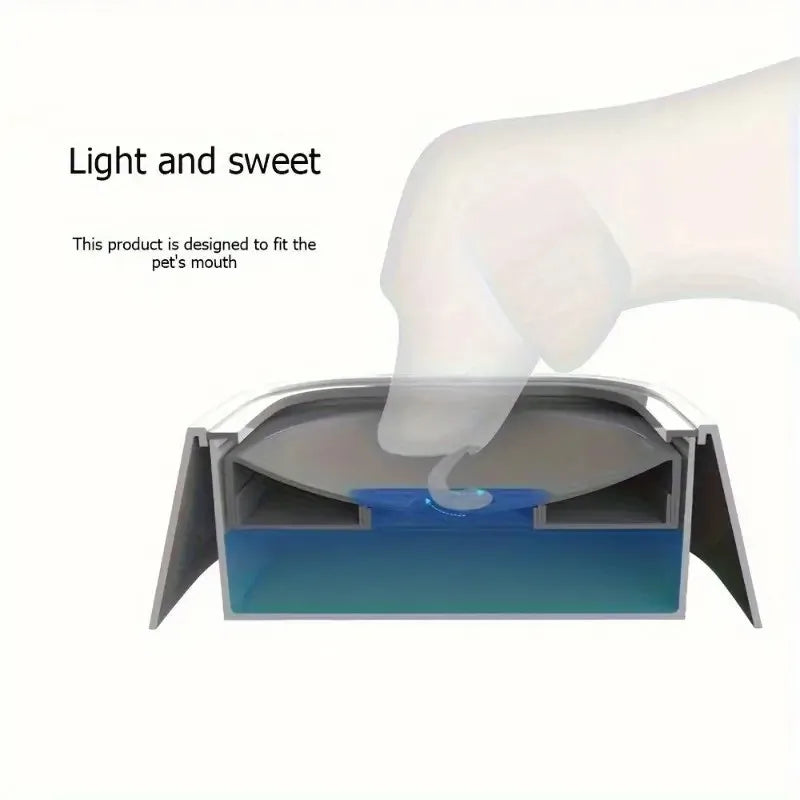 Spill-Proof Plastic Pet Water Bowl with Non-Slip Base