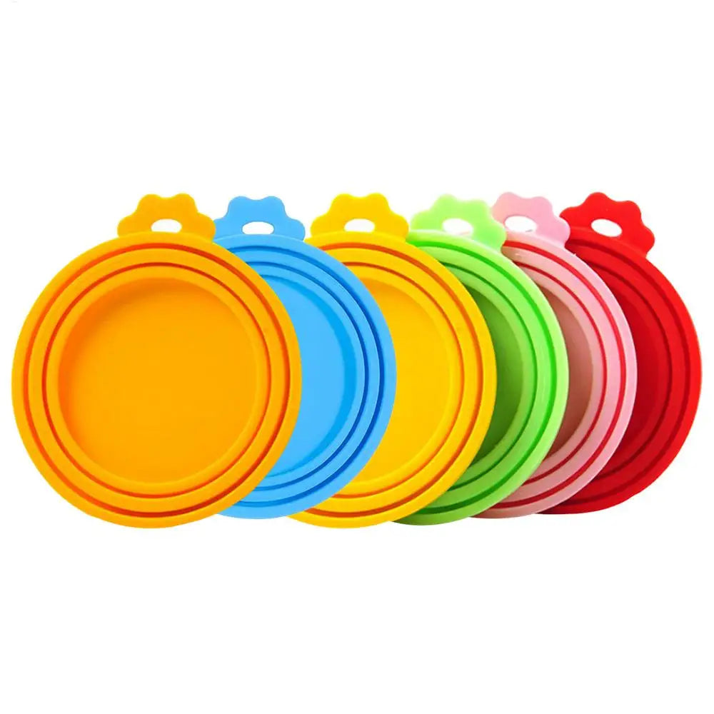 Reusable Silicone Pet Food Can Lid – Universal Fit Dog & Cat Food Cover – BPA-Free Storage Seal Cap for Cans – Daily Pet Feeding Supply