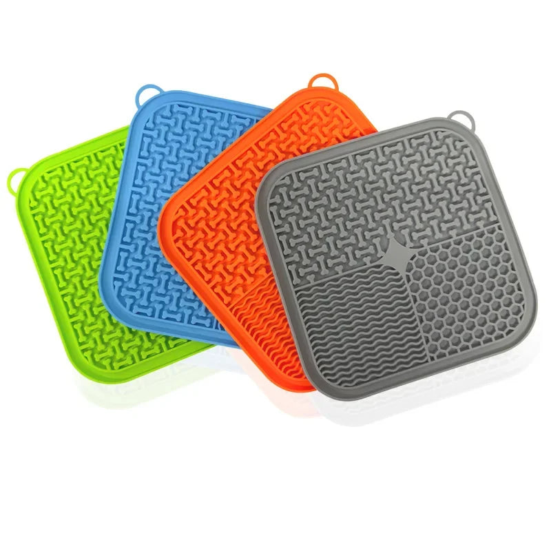 Premium Lick Pad with Suction Cups  - Slow Feeder for Dogs and Cats