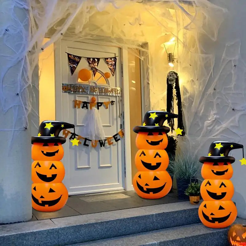 Inflatable Halloween Pumpkin – Blow Up Yard Decoration with LED Lights for Indoor & Outdoor Lawn, Garden, Porch, and Yard