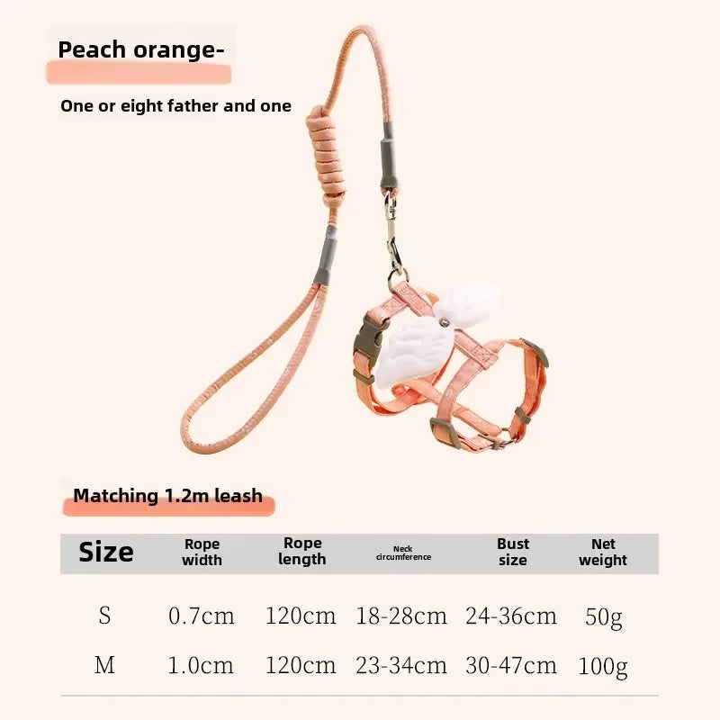 Adjustable Escape-Proof Cat Harness Set – Comfortable Outdoor Walking Harness with Lead & Collar for Kittens & Cats – Pet Supplies