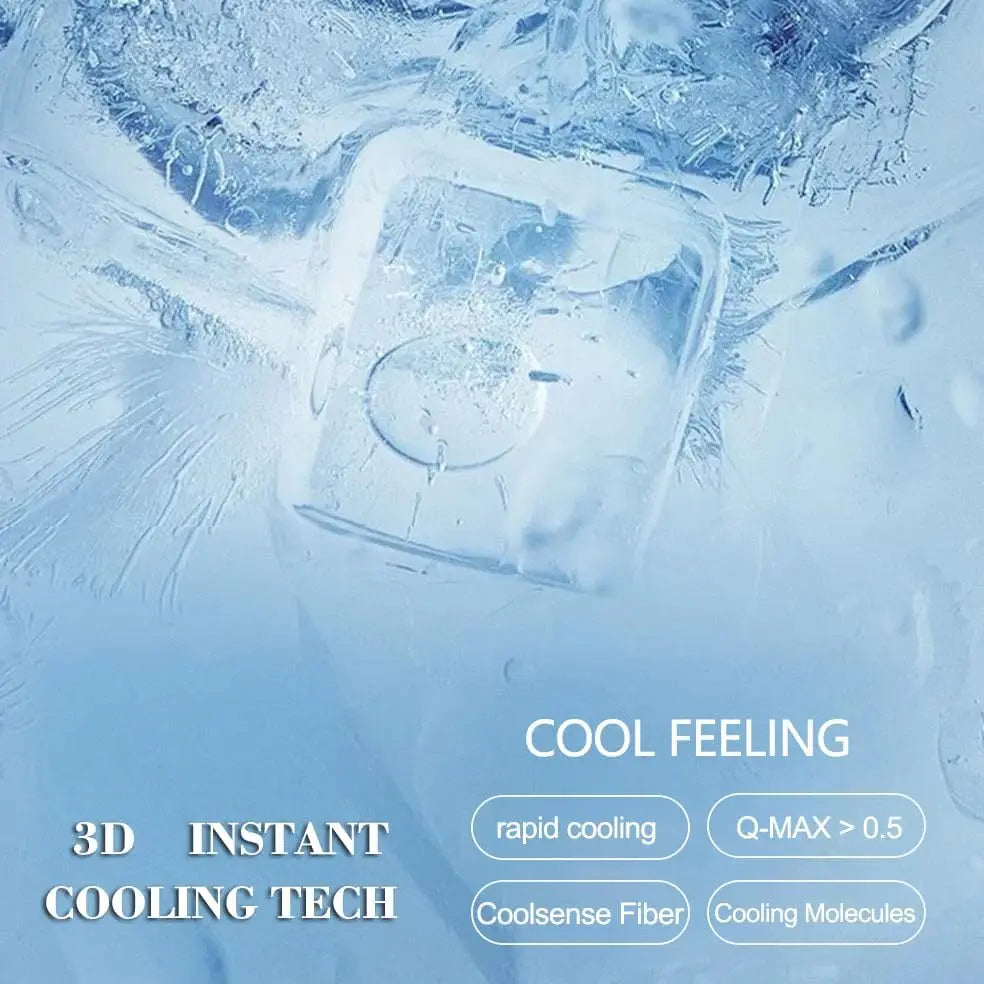 Cooling Comforter Double-Sided Ice Cool Spandex Fabric – Soft, Lightweight Summer Blanket for Hot Sleepers & Night Sweats
