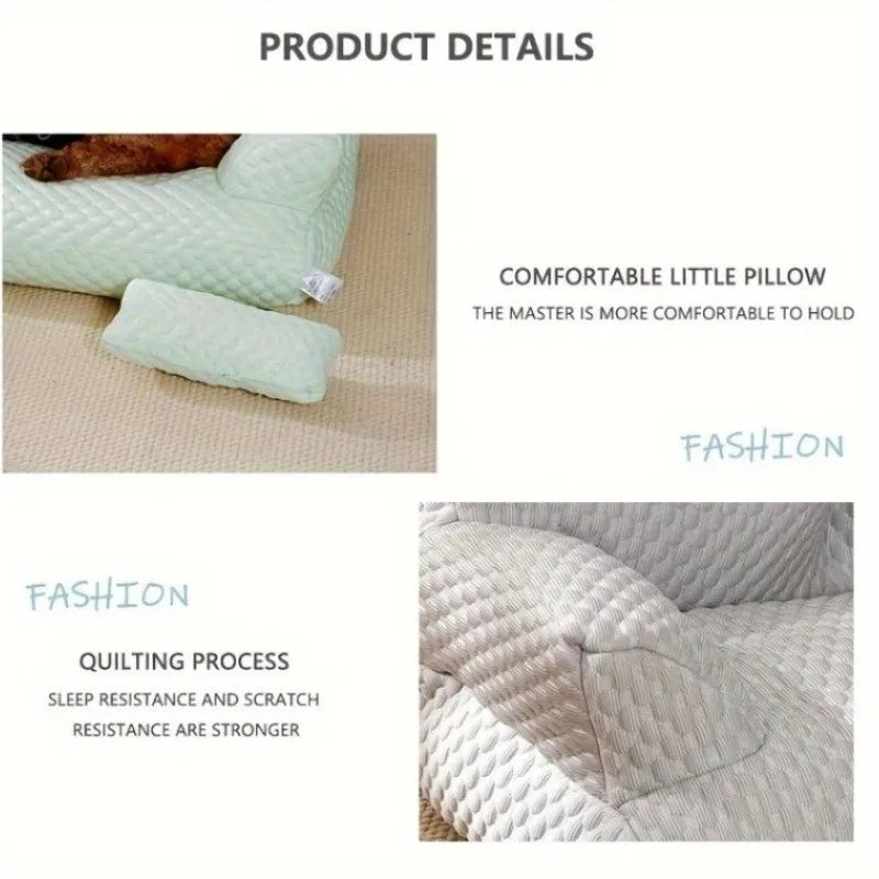 Cooling Pet Bed for Small Medium Dog /Cat,Breathable Washable Dog Sofa Bed,Couch Soft Calming,Supportive Removable Pet Couch Bed