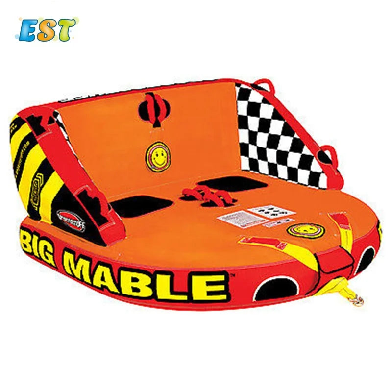 Inflatable Towable Surfing Water Toy – Water Ski Boat for Beach, Sea & Lake Fun