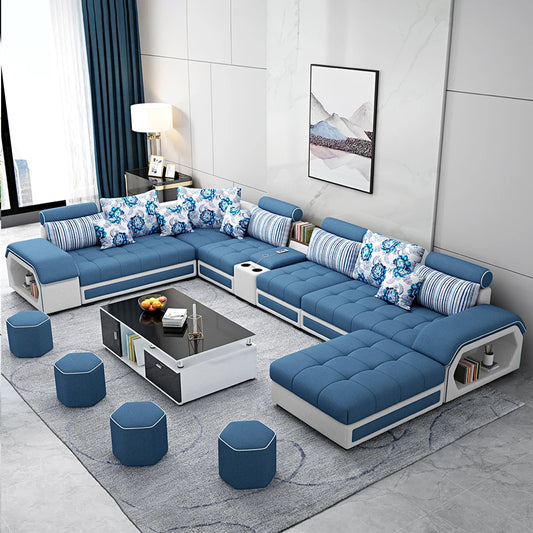 Big U Shape Couch / Sofa with shelves