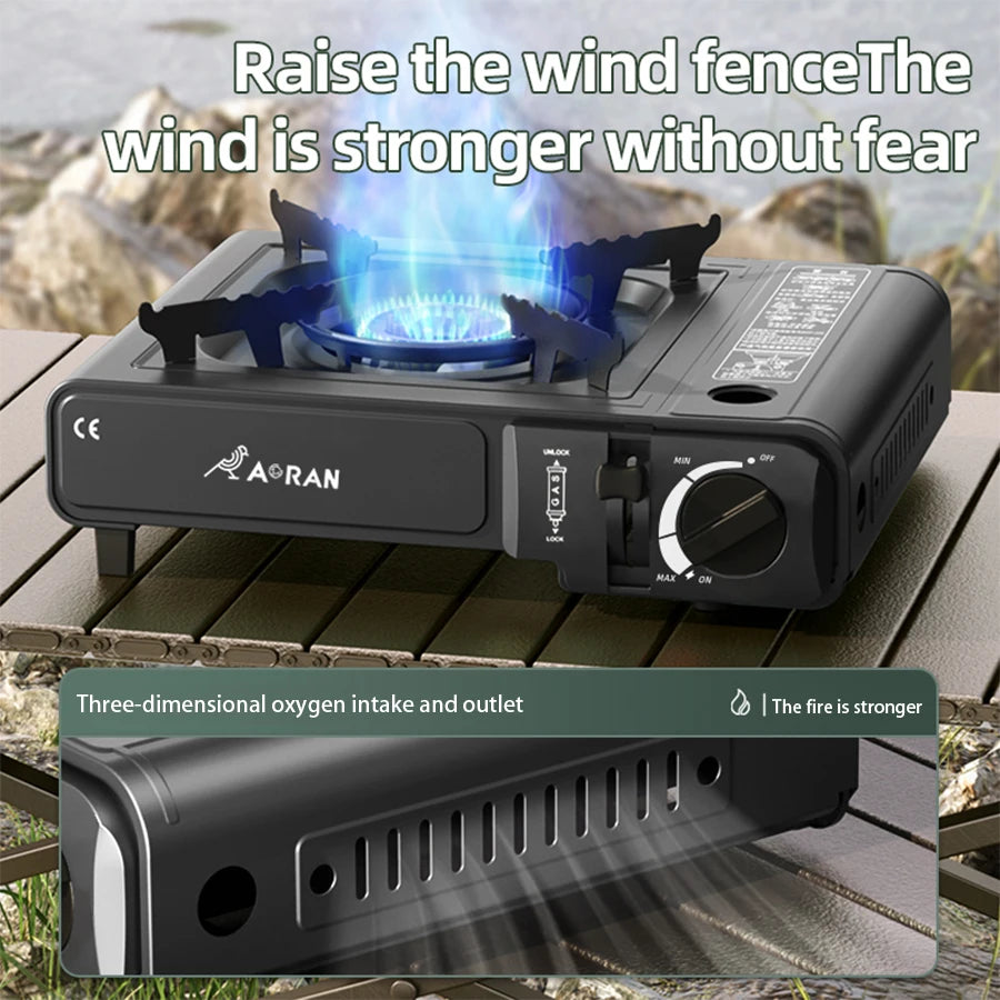 Portable Cassette Gas Stove – 2900W High-Power Outdoor Grill for Camping, Kitchen, and BBQ Cooking