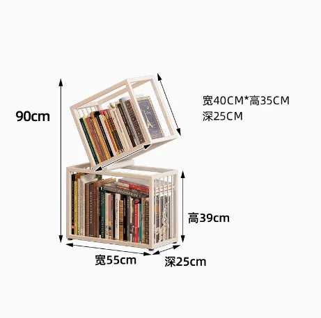 Rotating Boxes Bookshelf  / Storage Rack