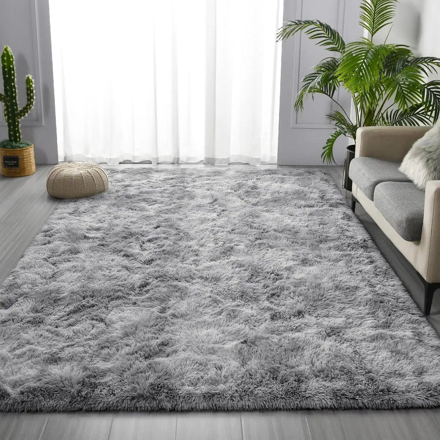 Super Soft Large Plush Tie Dye Velvet Rugs