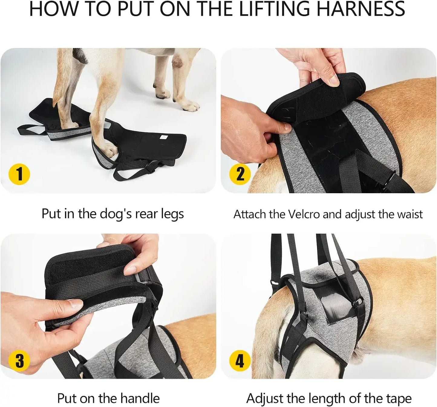 Dog Leg Support Harness – Rehabilitation & Mobility Aid for Injured or Post-Surgery Dogs