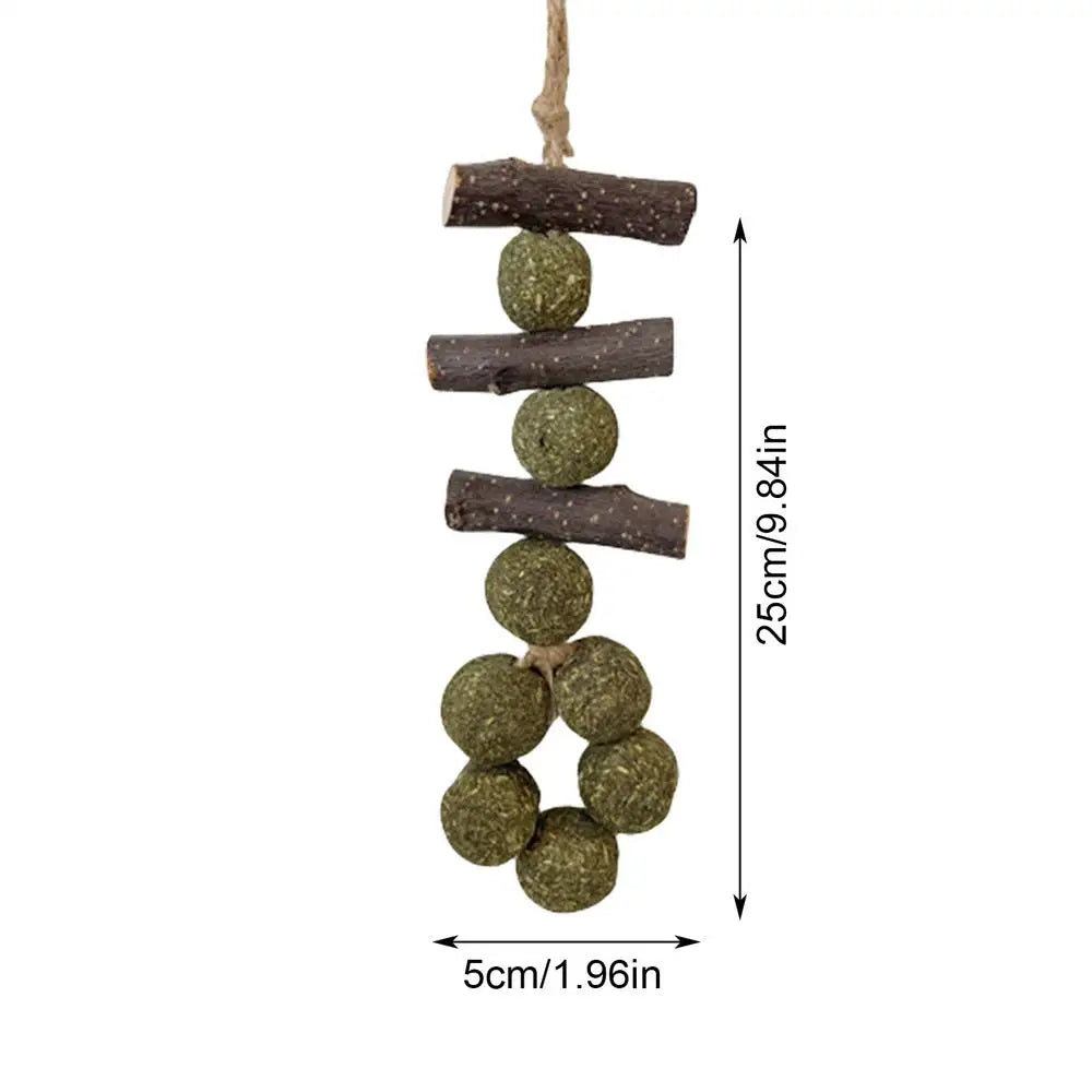 Wooden Chew Toys for Guinea Pigs – Natural Teething & Oral Care Toy for Hamsters, Hedgehogs, Degus, and Small Pets