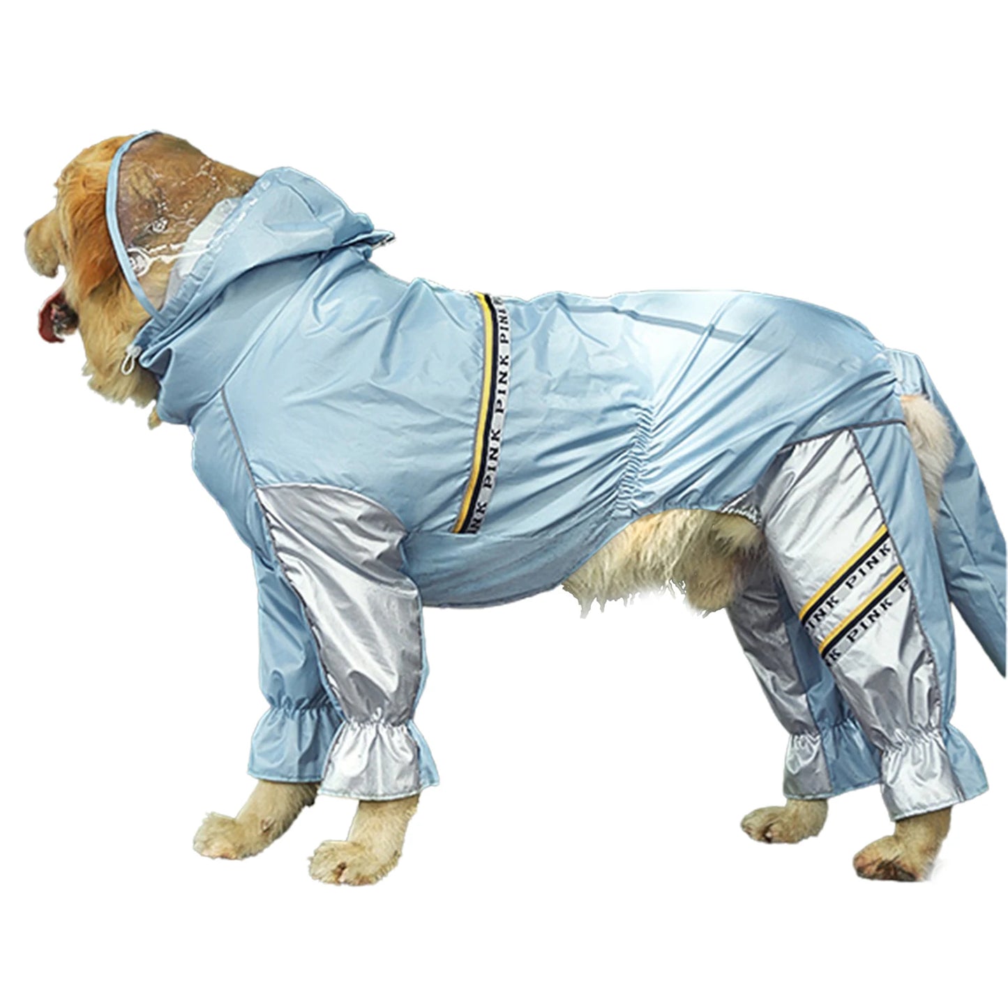Waterproof Dog Raincoat – Adjustable, Lightweight Pet Jumpsuit with Hood