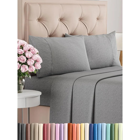 California King 4-Piece Sheet Set – Soft, Breathable & Cooling Hotel Luxury Bedding for Women, Men, Kids & Teens