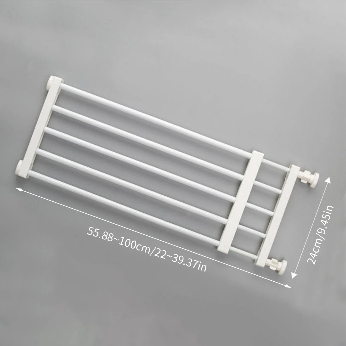 Adjustable Pet Railing Isolation Door – Indoor Safety Fence for Cats & Small Dogs (Length 55.8–100cm)