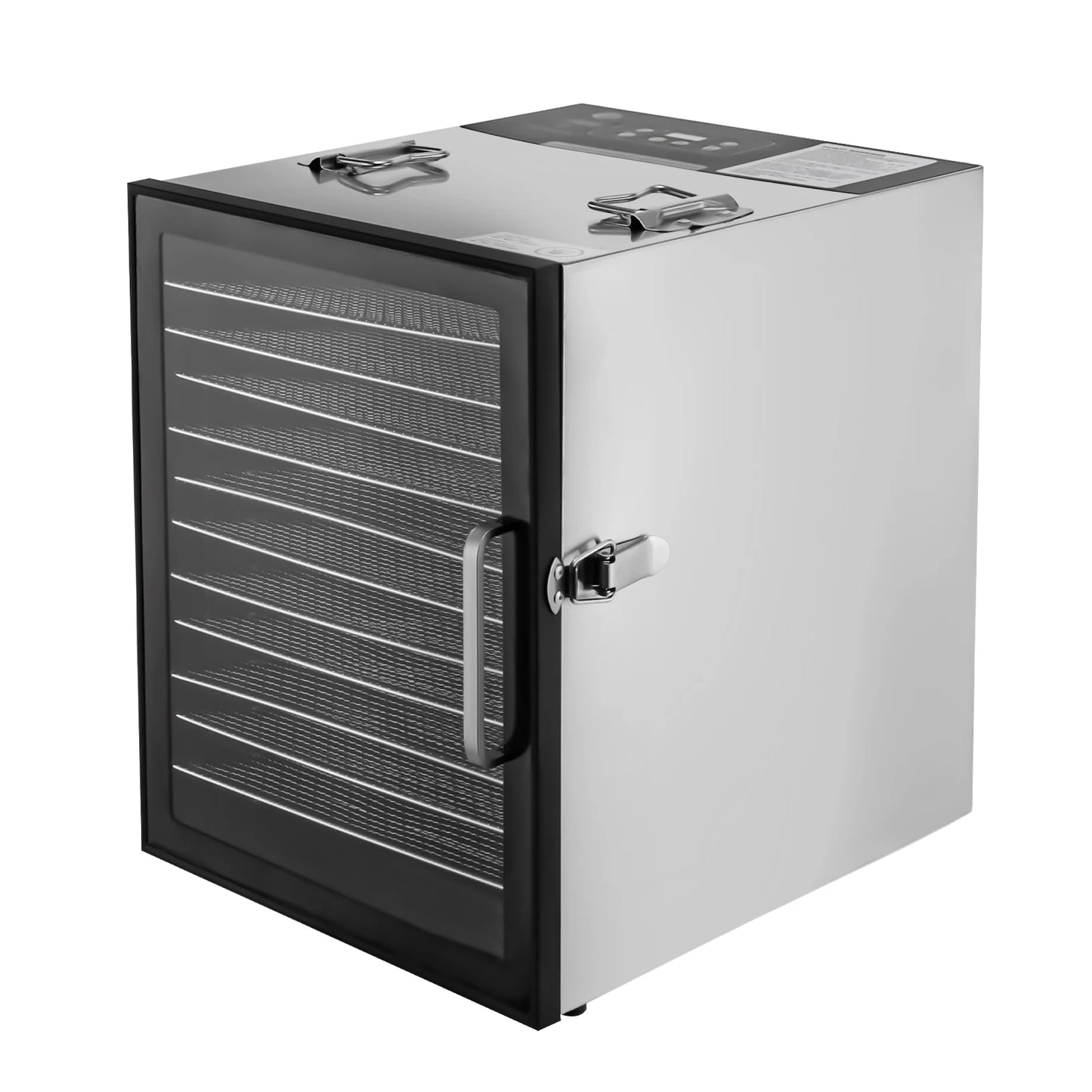 800W Electric Food Dehydrator with 10/12 Stainless Steel Trays – Commercial-Grade Jerky, Fruit & Vegetable Dryer Machine
