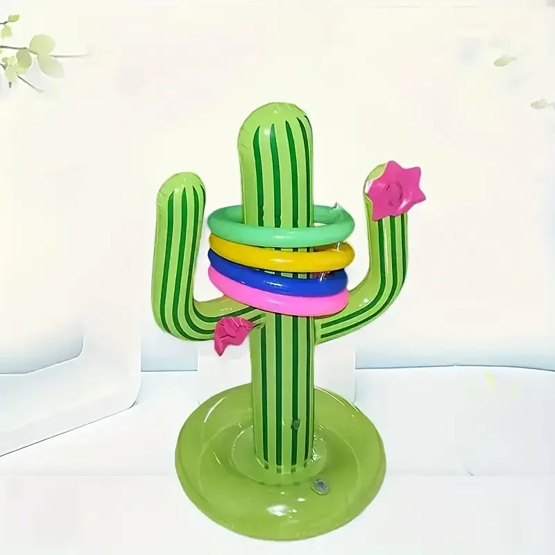 Inflatable Cactus Pool Game Set – Fun Summer Beach & Pool Interactive Toy for Outdoor Parties