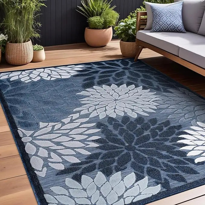 Washable Outdoor Rug – Non-Shedding, Easy-to-Clean Patio Carpet for Indoor & Outdoor Use – Ideal for Porch, Garden, Living Room