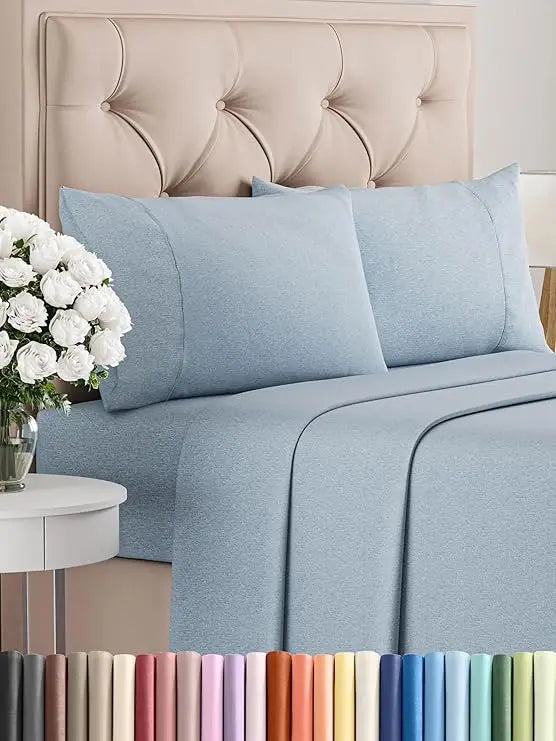 California King 4-Piece Sheet Set – Soft, Breathable & Cooling Hotel Luxury Bedding for Women, Men, Kids & Teens
