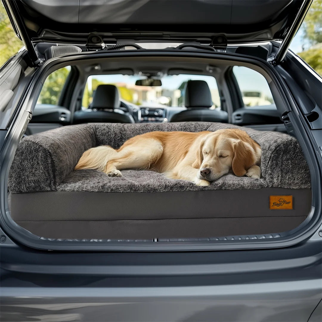180cm Long Human-Size Giant Dog Bed – Foldable Orthopedic Calming Plush Pet Bed