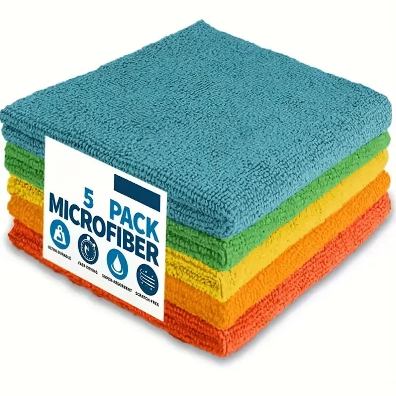 5/10/20pcs Kitchen Microfiber Cleaning Towel / Cloth