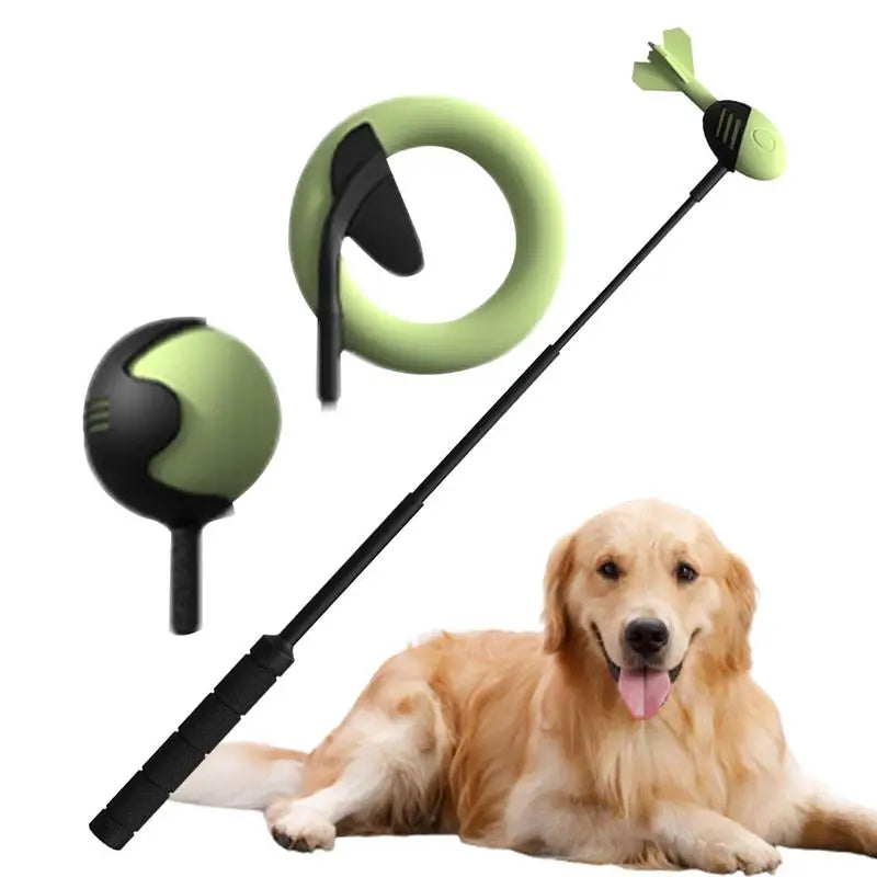 Dog Tennis Ball Launcher Stick – Hand Throwing Pole for Outdoor Play & Training, Interactive Fetch Toy for Dogs