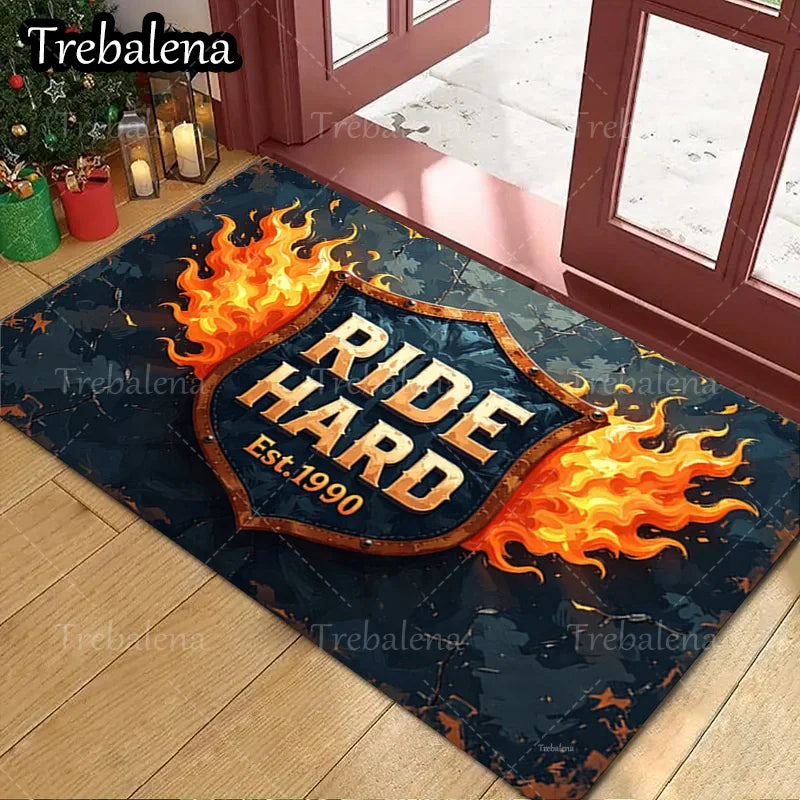 1pc Welcome Door Mat – American Flag Eagle Shield Patriotic Floor Mat