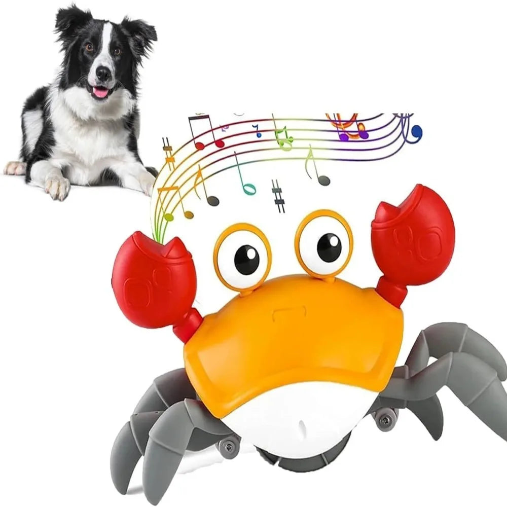Interactive Dancing Crab Toy for Dogs & Cats – Musical, Moving Pet Toy with Lights & Sounds for Play and Stimulation