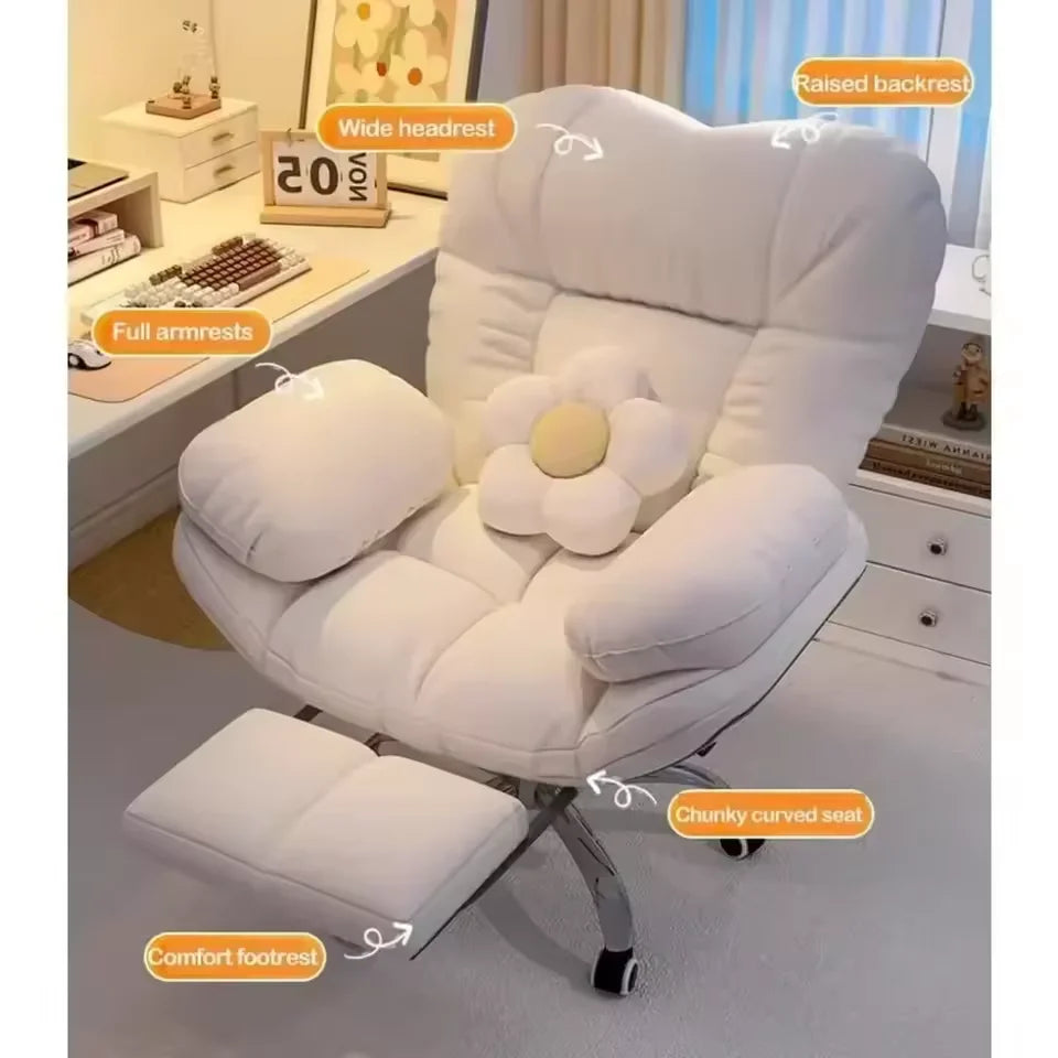 Dark Gray Recliner Gaming Chair with Lift