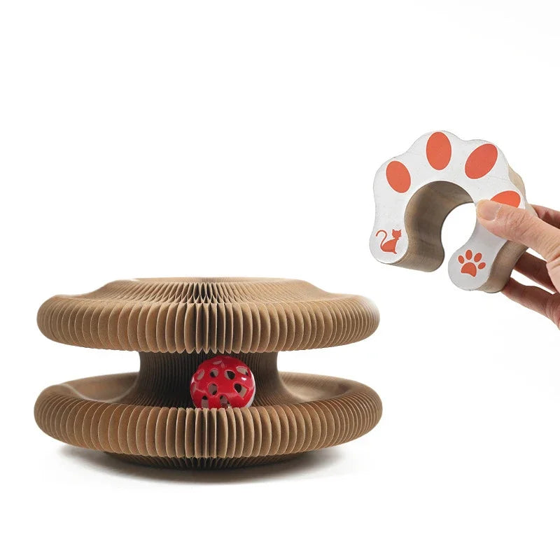 Organ cat scratching cat toy with bell
