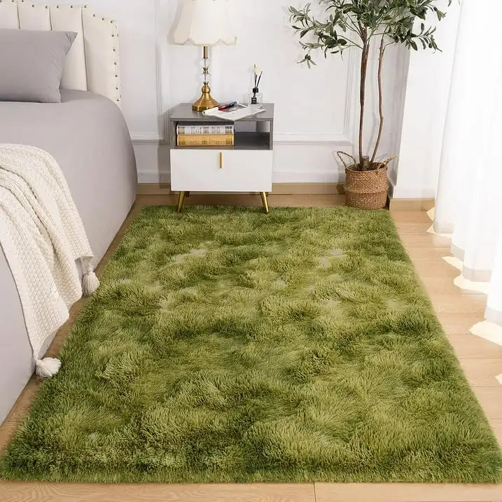 Super Soft Large Plush Tie Dye Velvet Rugs