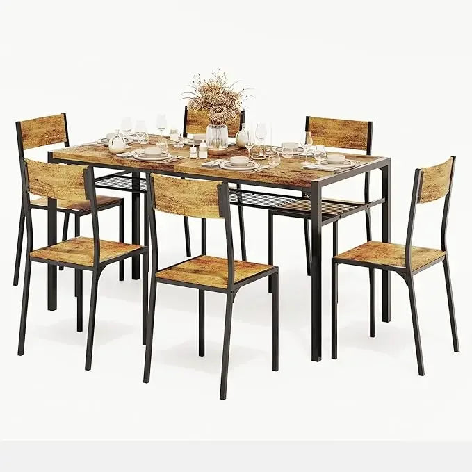 3-Piece Kitchen Dining Table Set with Chairs & Bench – Compact Dining Furniture for Small Spaces & Apartments