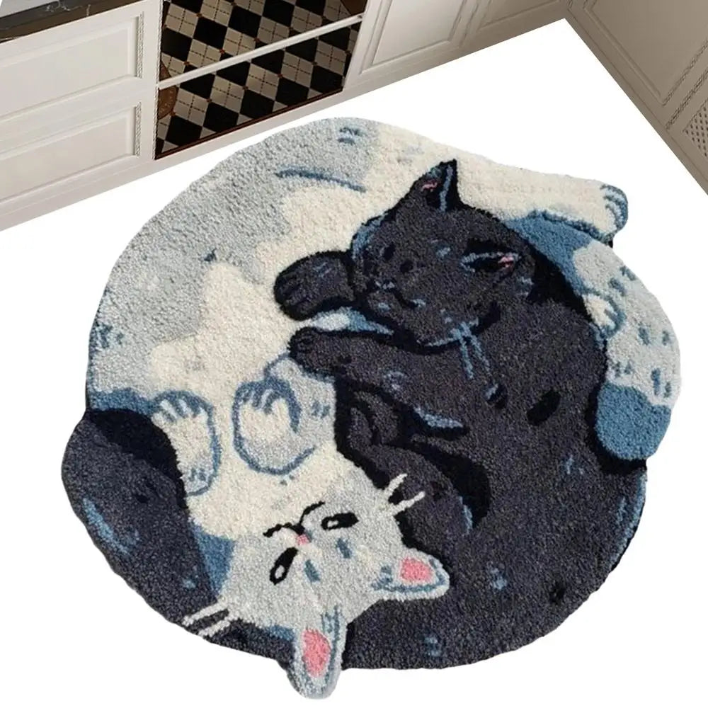 Hugging Cat Bath Mat