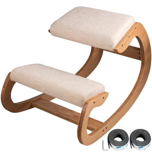 SucceBuy Ergonomic Kneeling Chair Stool with Thick Cushion — Improve Posture & Comfort for Home Office or Computer Use
