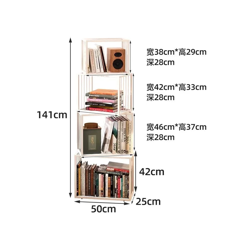Rotating Boxes Bookshelf  / Storage Rack