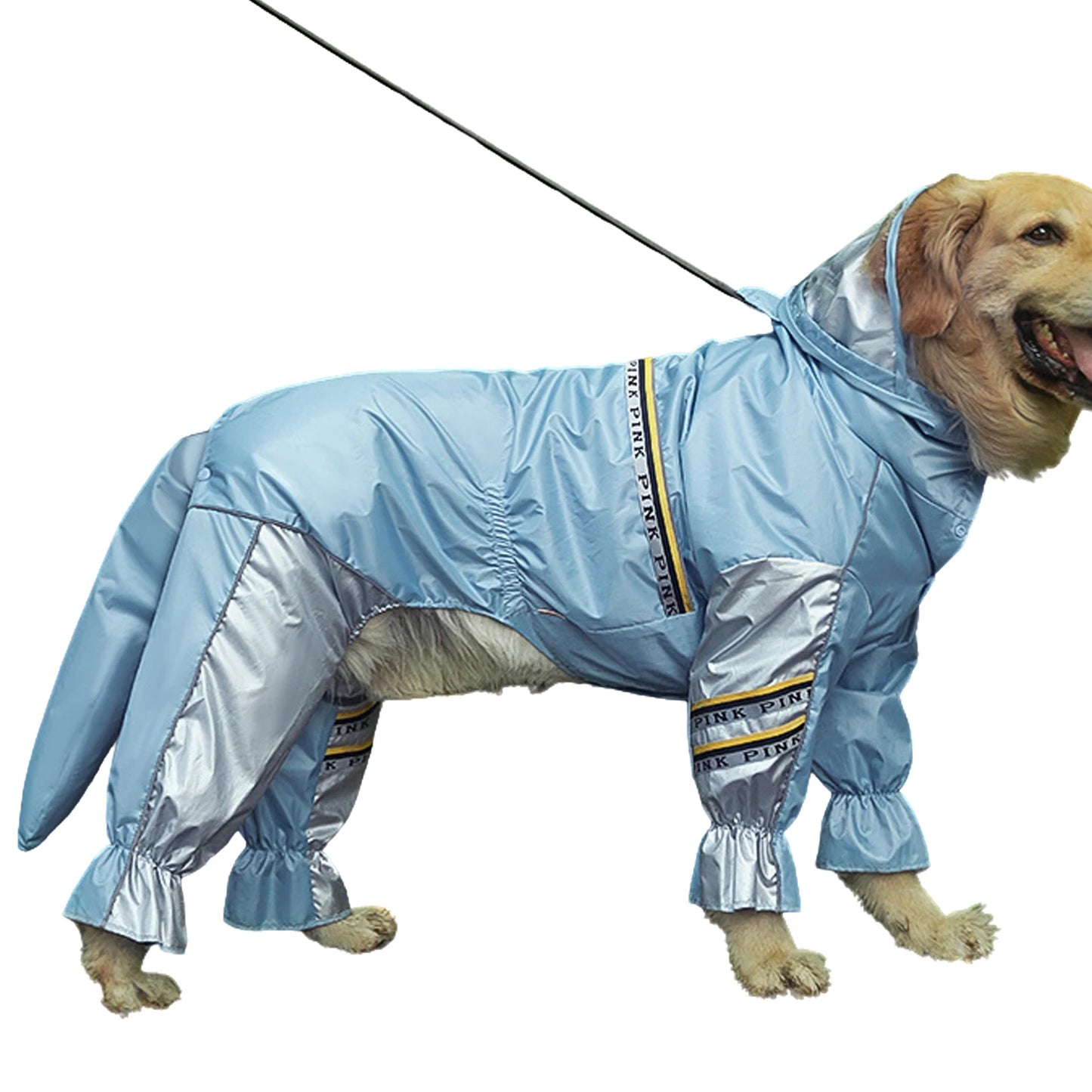 Waterproof Dog Raincoat – Adjustable, Lightweight Pet Jumpsuit with Hood