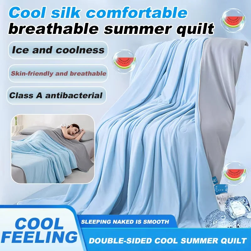 Cooling Blankets for Hot Sleepers – Cool Like Ice Cream Lightweight Blanket for Summer with Double Side Cold, Cooling Comforter