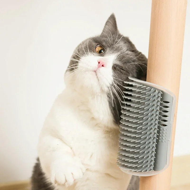 Pet Comb Removable Cat Corner Scratching & Rubbing Brush: