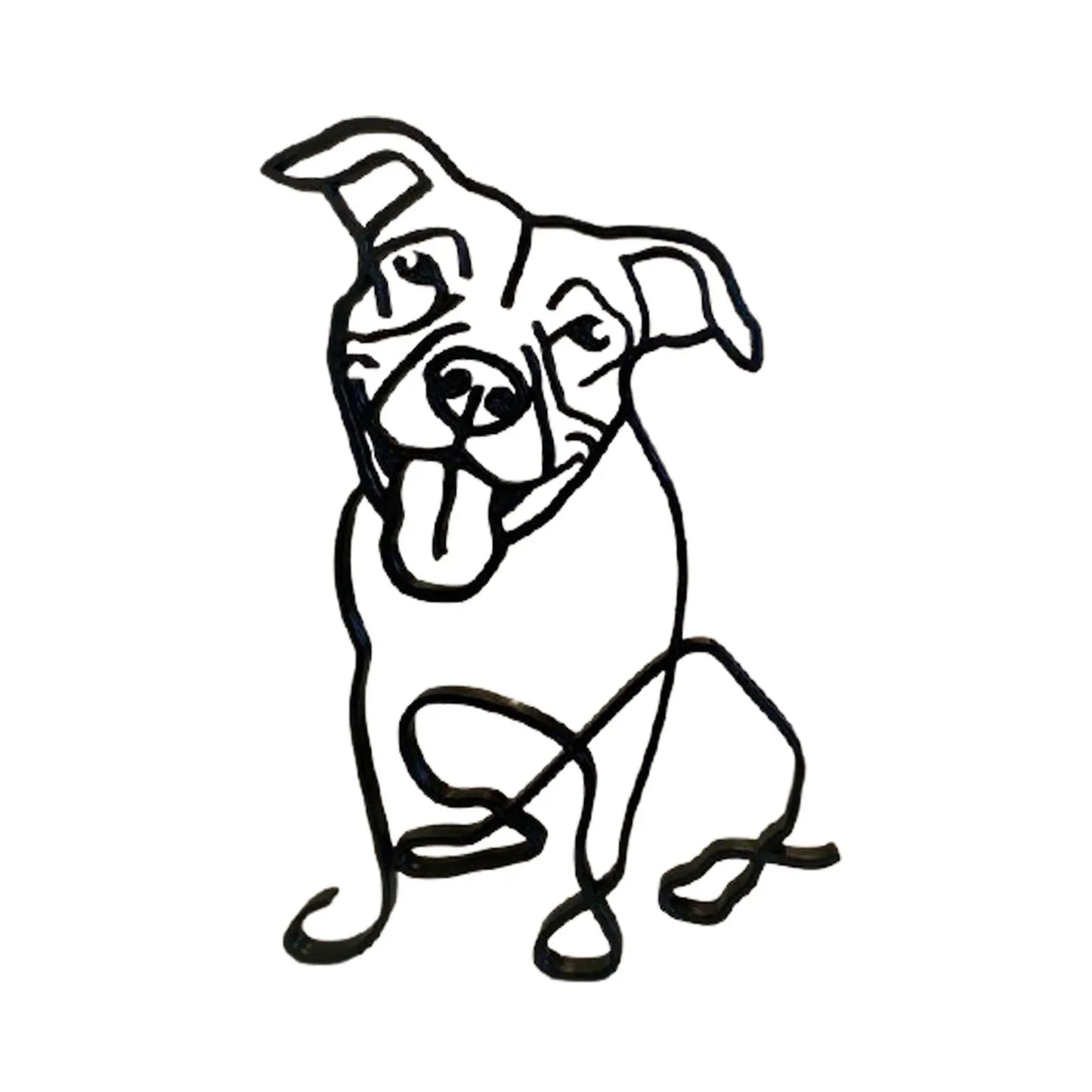 Metal Statue Abstract Dog Sculpture Animal Collection Decoration Living Room Study Decoration home decor for living room