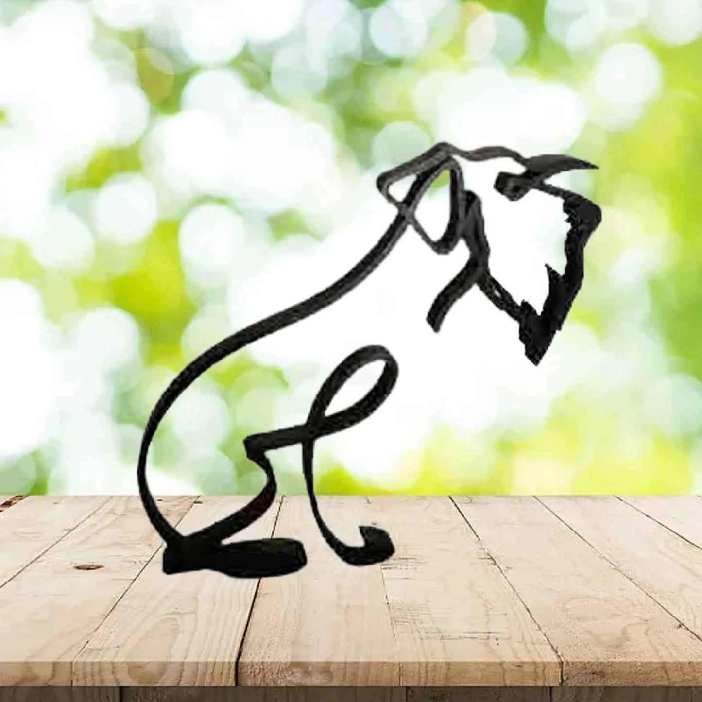 Metal Statue Abstract Dog Sculpture Animal Collection Decoration Living Room Study Decoration home decor for living room